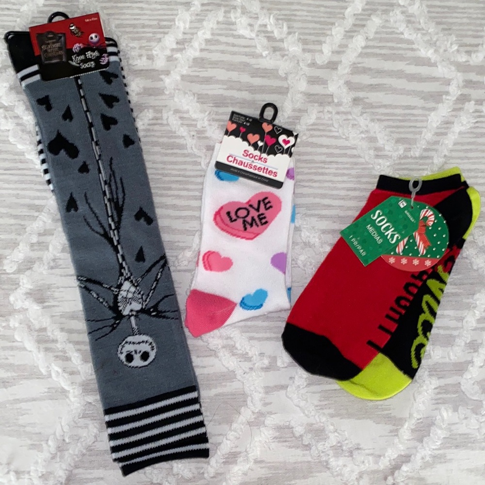 Bundle of Holiday Themed socks